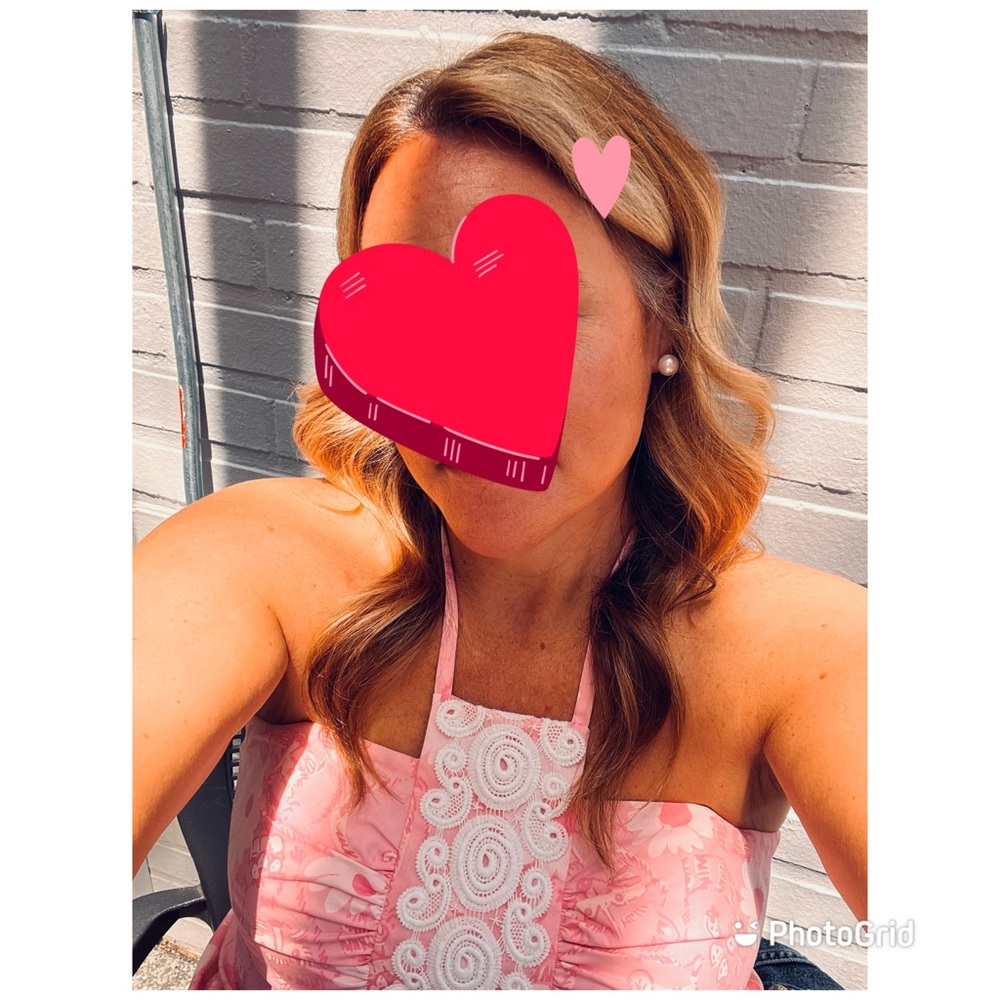 Lilly Pulitzer Lace Halter Dress Pink Size 14